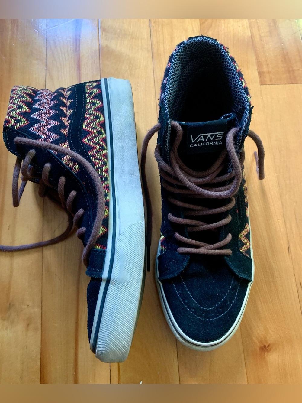 Vans California Sk8-Hi Zig Zag knit sneakers